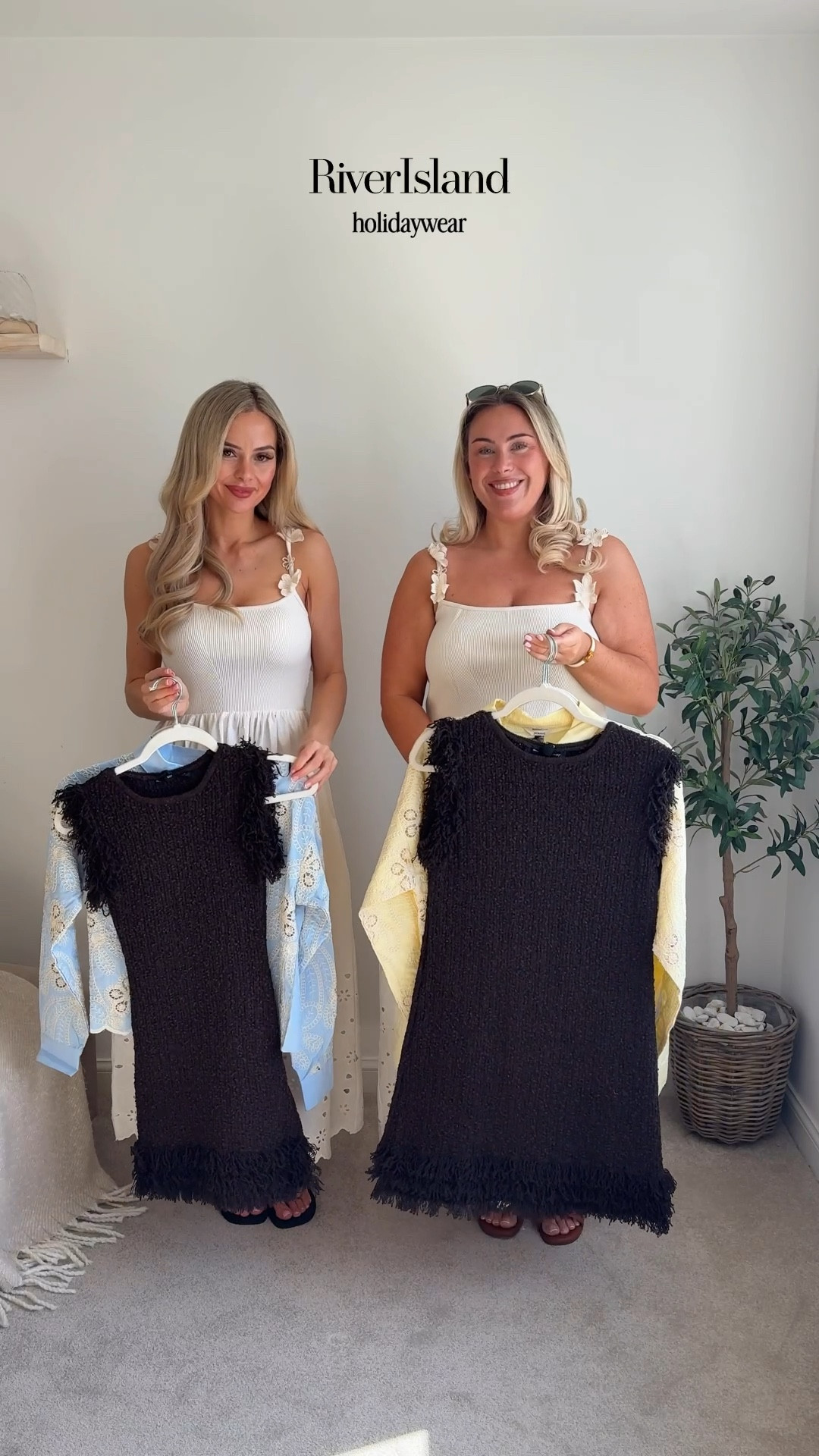 Christie - Sunday 

urm @riverisland take a bow 😮‍💨👏🏻

… now we don’t have a holiday together planned just yet! 👀But if we were going this month, we would absolutely be packing a case full of River Island products, because their holiday collection is soo good right now!! ☀️ 

Here’s four different looks for four different occasions, that are super cute for anything from harbour strolls to days at the beach. 

#size16 #size6 #riverisland #holidaywear #holidayoutfits swimwear city break outfits spring 