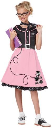 California Costumes Big Girls' Pink 50's Sweetheart Costume Medium (8-10) | Amazon (US)