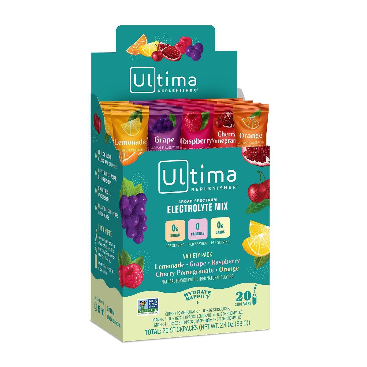 Ultima Replenisher Electrolyte Supplements Variety Pack Box - 20ct | Target
