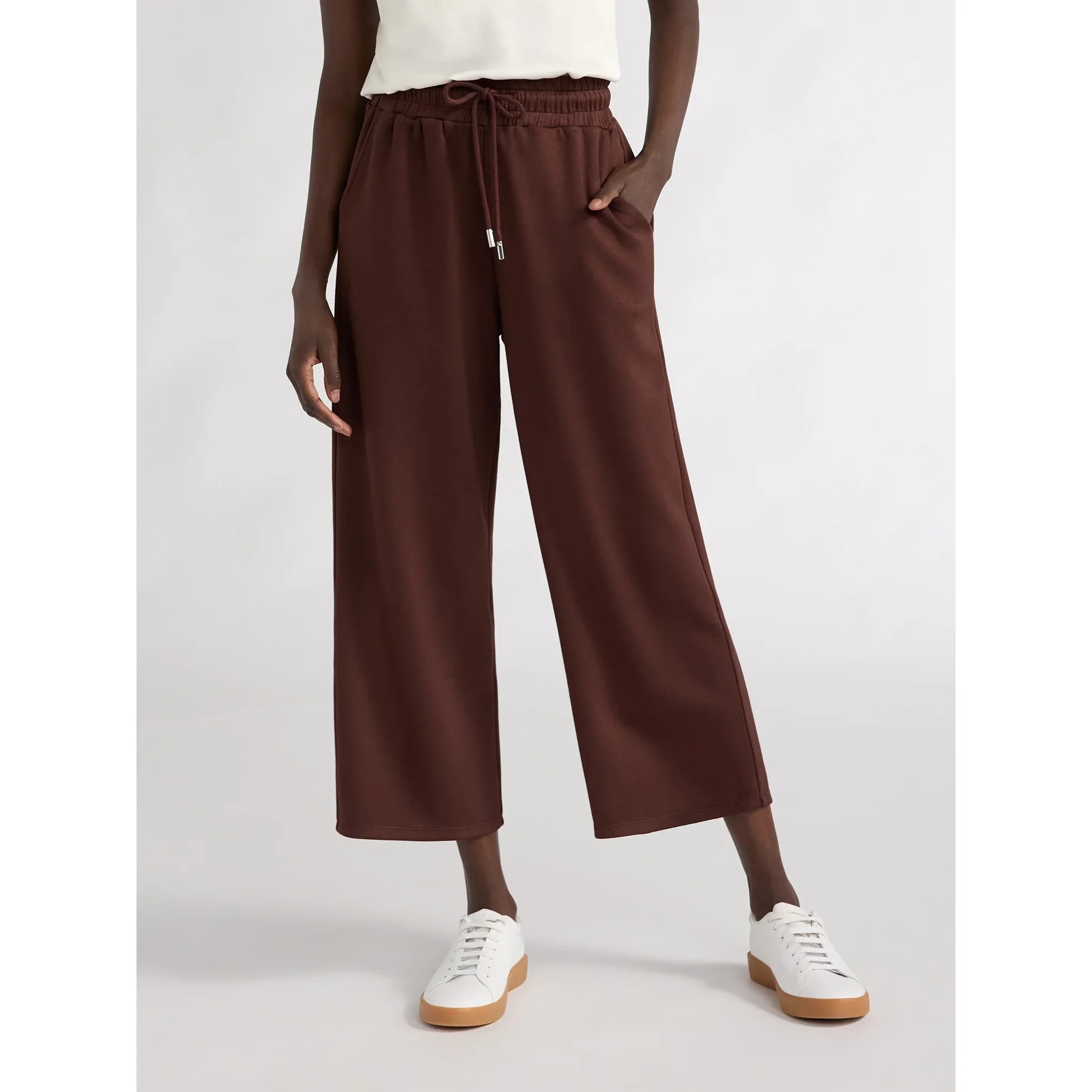 Scoop Women's Ultimate ScubaKnit Cropped Lounge Pants, Size XS-XXL - Walmart.com | Walmart (US)