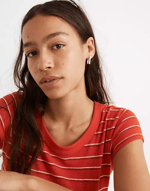 Square Huggie Hoop Earrings | Madewell