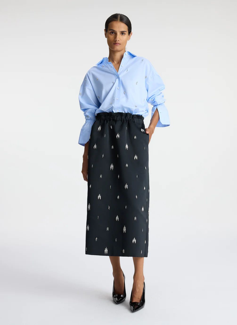 Alexia Embellished Midi Skirt | A.L.C