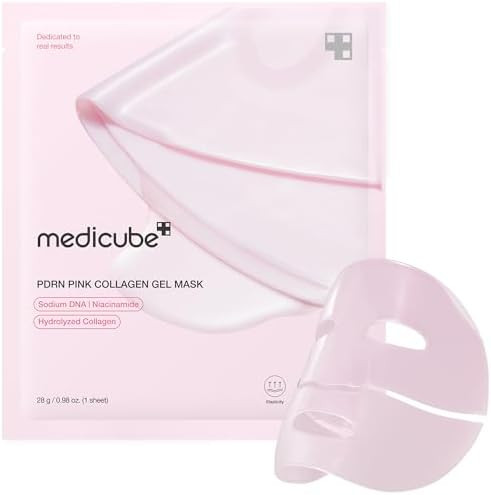medicube Salmon DNA PDRN pink collagen jelly gel mask | overnight face mask for glass glow skin- ... | Amazon (US)