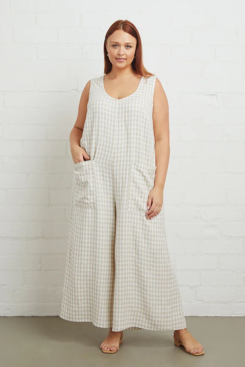 Linen Remy Jumpsuit - Plus Size | Rachel Pally