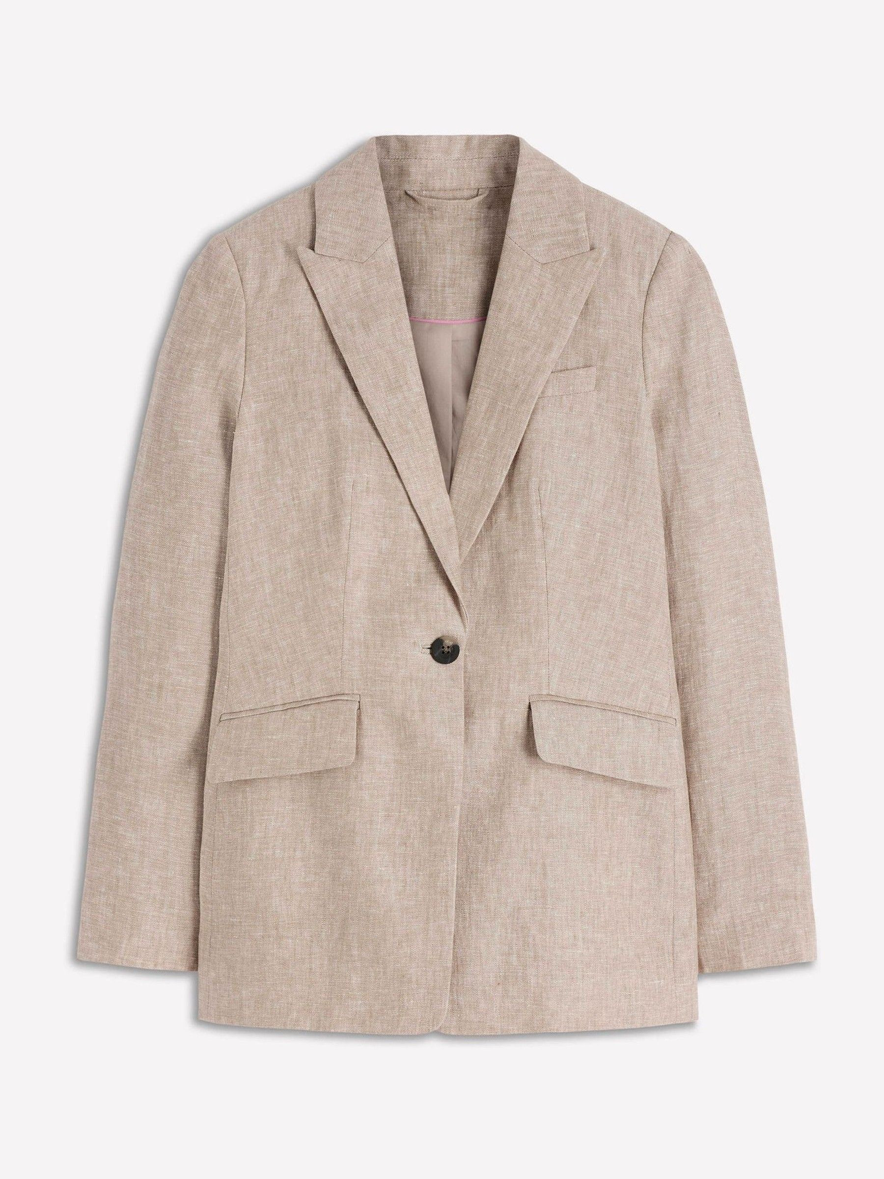 Boden Boden Natural Woodbridge Linen Blazer | Next US