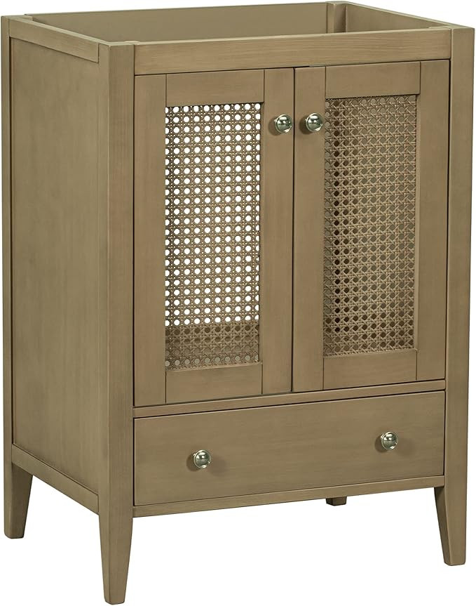 Danxee 24" Bathroom Vanity with Sink, Bathroom Storage Cabinet with Two Doors and Drawer, Modern ... | Amazon (US)