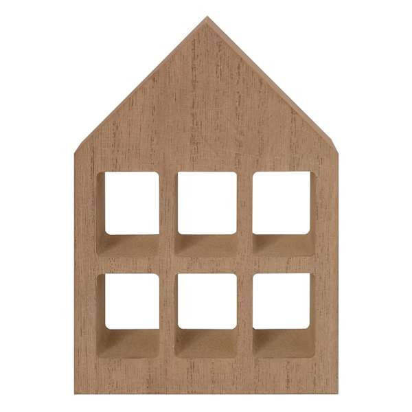 House Tabletop Decor, 6", Neutral, Wood, sold by At Home | At Home