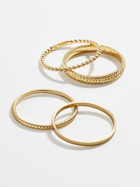 Mamie 18K Gold Ring Set | BaubleBar (US)