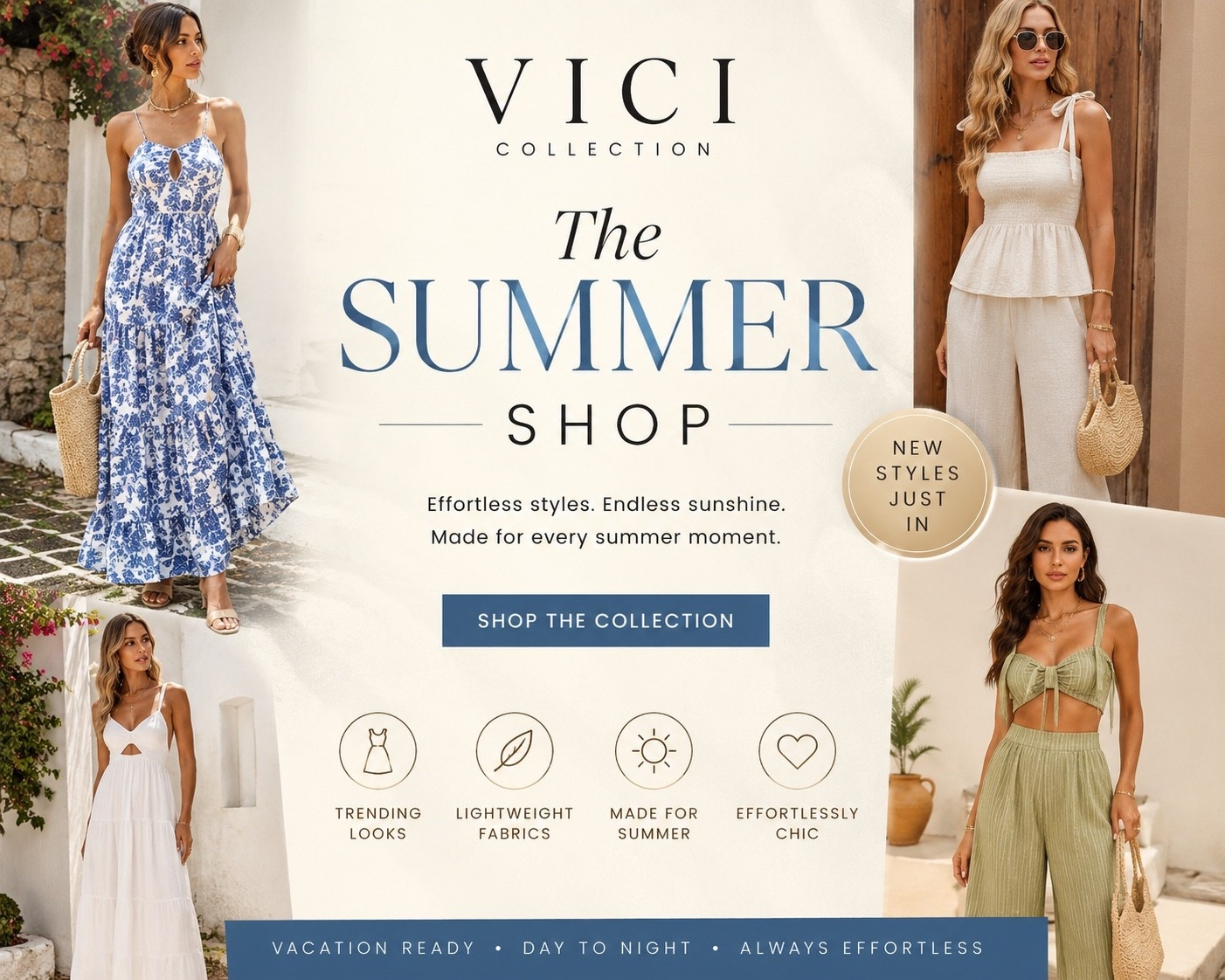 VICI Collection is officially my summer obsession ☀️🤍 Lightweight dresses, vacation-ready sets, and effortless pieces that make getting dressed so easy. These are the kind of outfits you’ll wear on repeat all season long. #VICICollection #SummerStyle #VacationOutfits #ResortWear #EffortlessStyle #LTKStyle #BeachVacation #ChicLooks #FashionFinds #SummerWardrobe

#LTKootd #LTKSaleAlert
