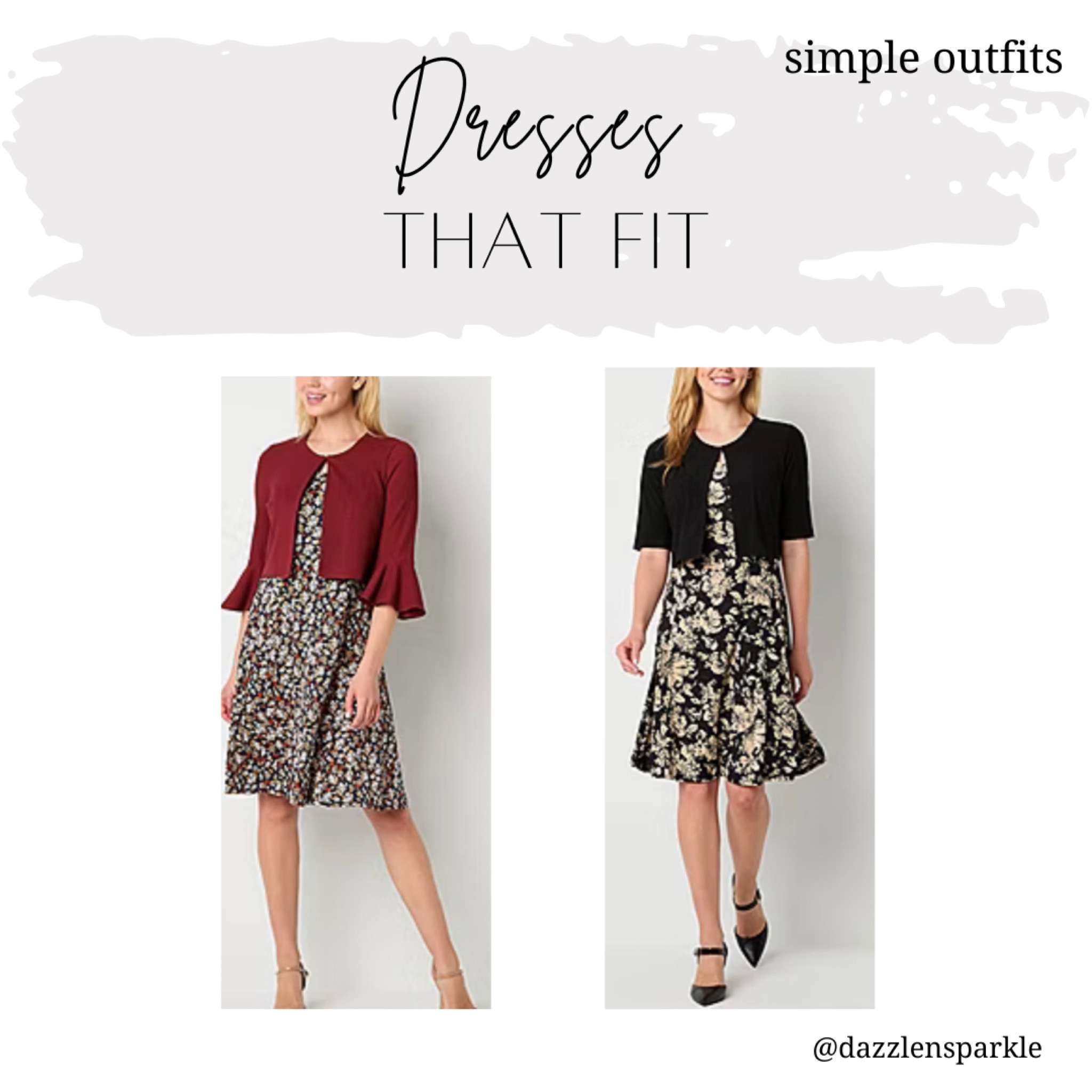 Simple dresess that fit me! Come in multiple sizes and are decently affordable!

#dazzlensparkle #jacketdress #dresses

#LTKMidsize #LTKOver40 #LTKStyleTip