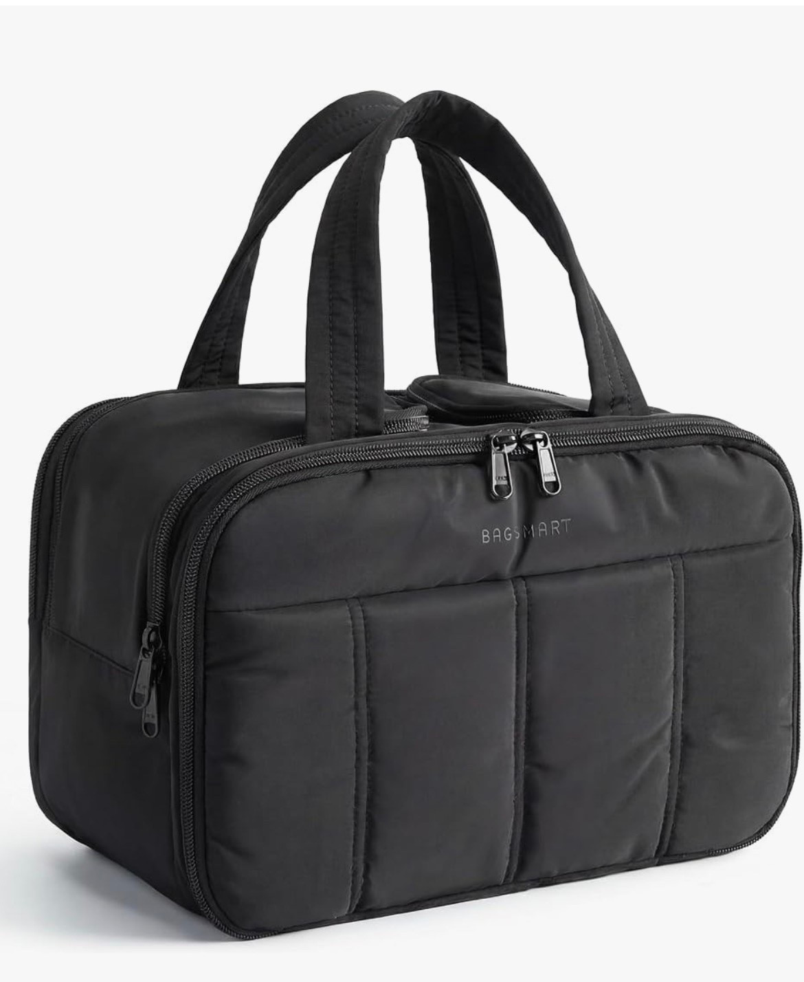 This is my favorite toiletry bag. It will literally hold a gigantic container of hairspray if you needed to, but it literally has pockets for every single thing. I absolutely love it. You can put so much stuff in here and it’s on sale for such a great price.

#LTKmomlife #LTKmorningroutine #LTKdayinmylife