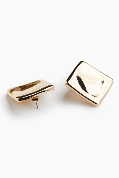 Square Earrings - Gold-colored - Ladies | H&M US | H&M (US + CA)