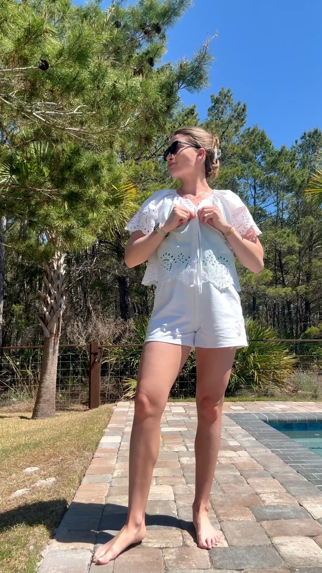 swimsuit is sold out— linked similar colors! Set is @Target ! Wearing as a cover up today & probably an outfit for dinner tonight! 😇👏🏻

#LTKgrwm #LTKootd #LTKmomlife