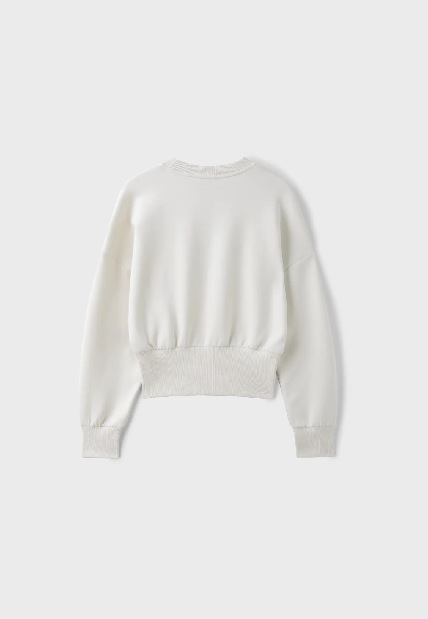 Cropped sweatshirt with waistband | Stradivarius (UK)