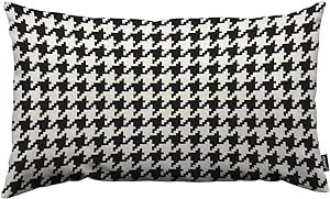 HOSNYE Hounds Tooth Pixel Throw Pillow Cover Black and White Fabric Linen Fabric for Couch Bed So... | Amazon (US)