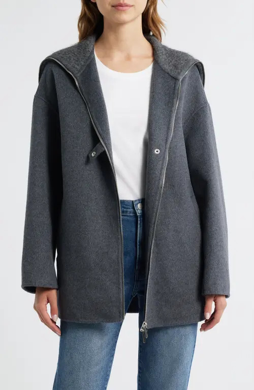 Rails Silves Wool Blend Oversize Jacket in Charcoal at Nordstrom, Size Small | Nordstrom