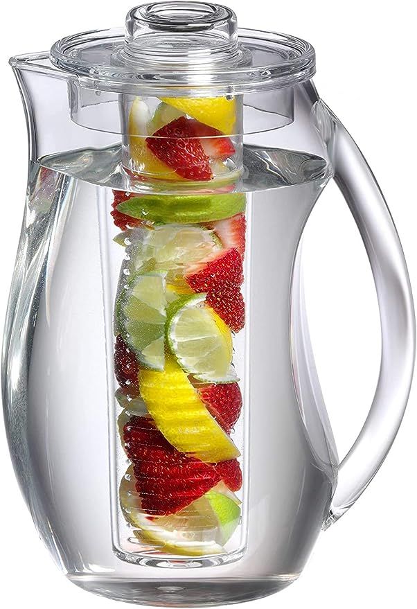 Prodyne Fruit Infusion Flavor Pitcher, 2.9 qt clear, 93 oz | Amazon (US)