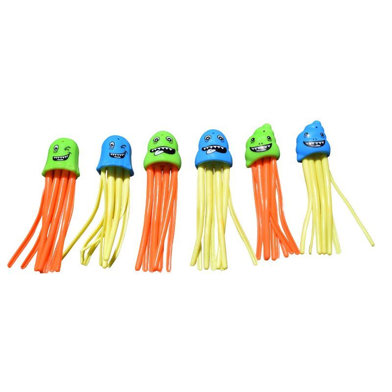 Pool Central Set of 6 Multicolor Jellyfish Slow Sinking Dive Game - 5" | Target