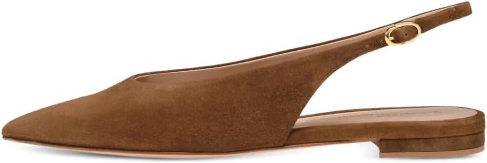 Mesh Slingback Ballet Flats Shoes for Women Pointed Toe Slip On Low Heels Casual Work Comfortable Soft | Amazon (US)