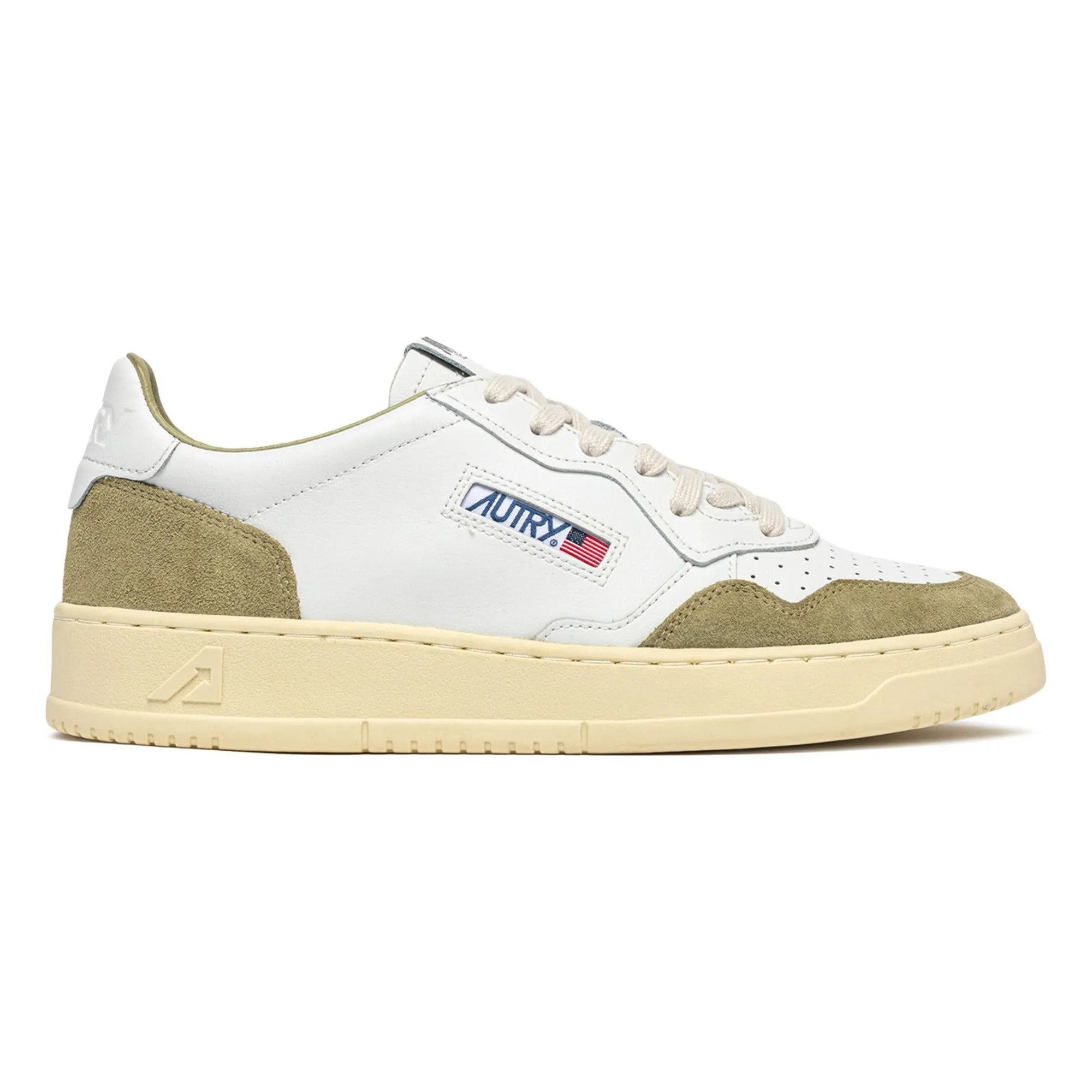 Sneakers Medalist Low Leder Und Wildleder | Khaki clar | Smallable