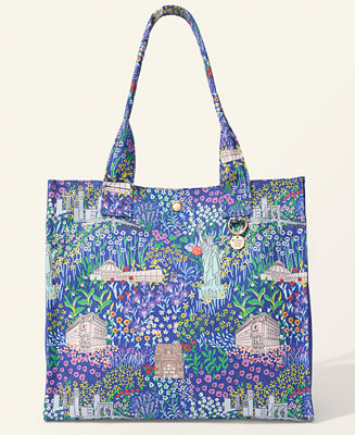 Flower Show Scenic Print Tote Bag, Macy's Exclusive | Macy's