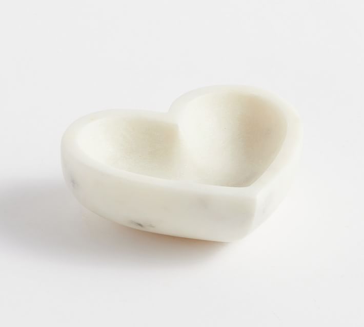 Handcrafted Marble Heart Trays | Pottery Barn | Pottery Barn (US)