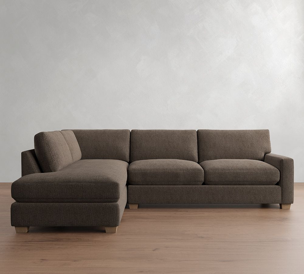 PB Comfort Modern Square Arm Return Bumper Sectional (121") | Pottery Barn (US)