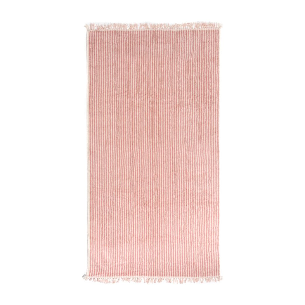 The Beach Towel, Lauren's Pink Stripe | Maisonette