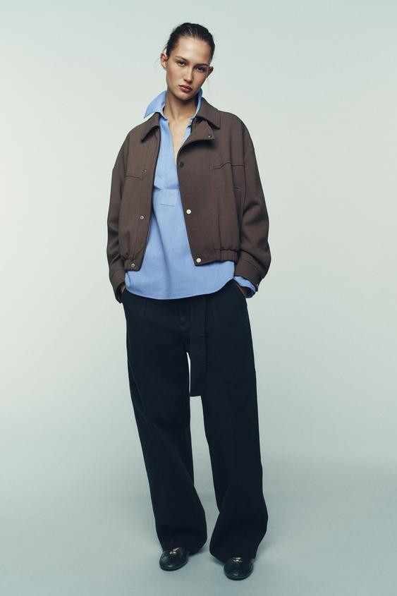 WRAP BOMBER JACKET | Zara US