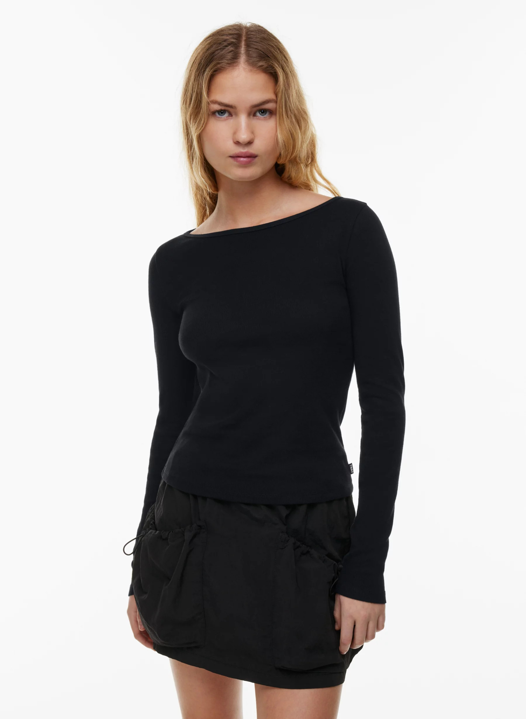HOMESTRETCH™ BOATNECK LONGSLEEVE | Aritzia