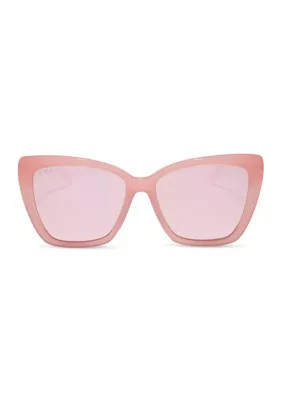 DIFF Eyewear Women's Becky II Peach Sunglasses | Belk