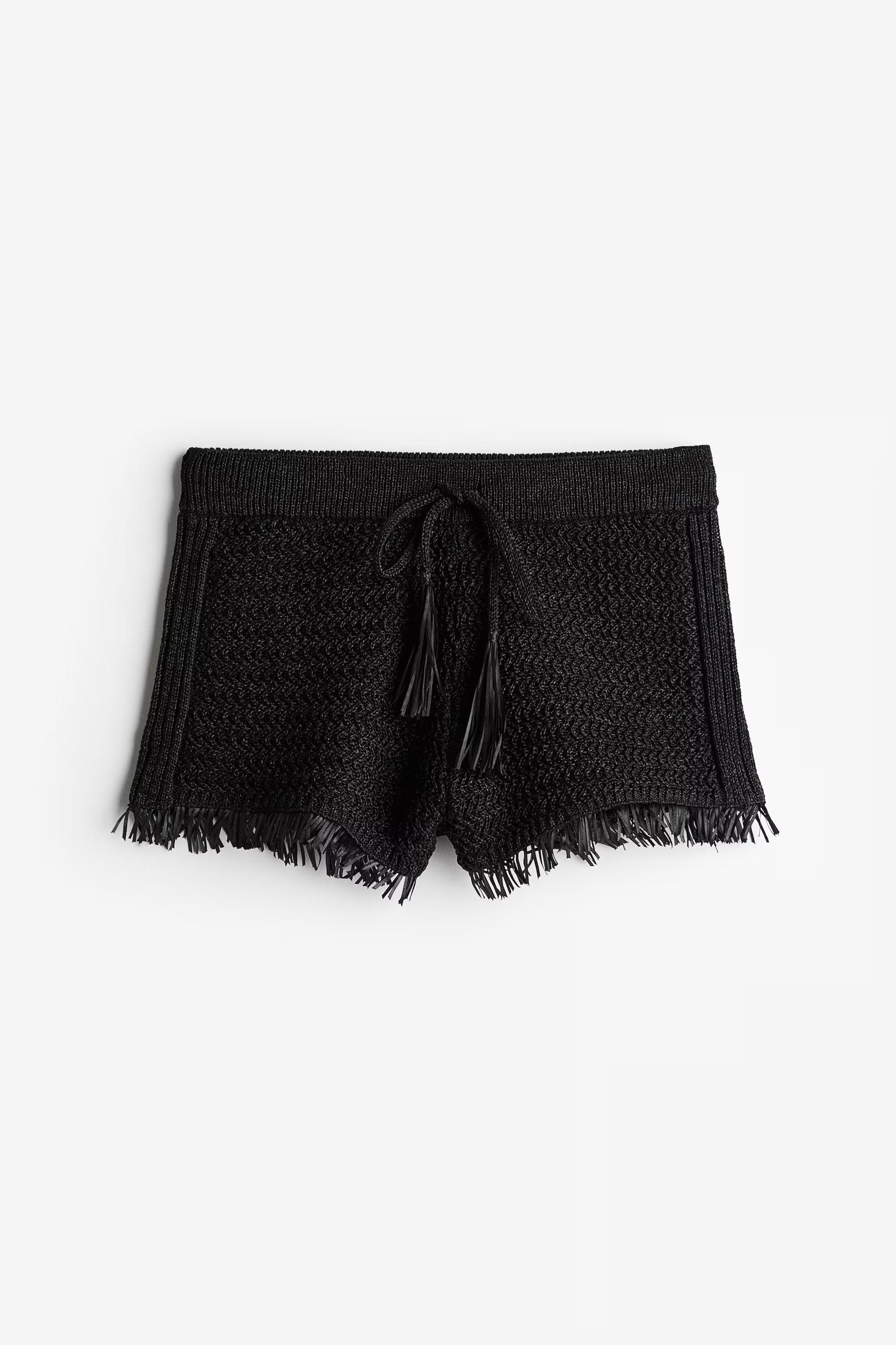 Raffia-look Mini Shorts | H&M (US + CA)