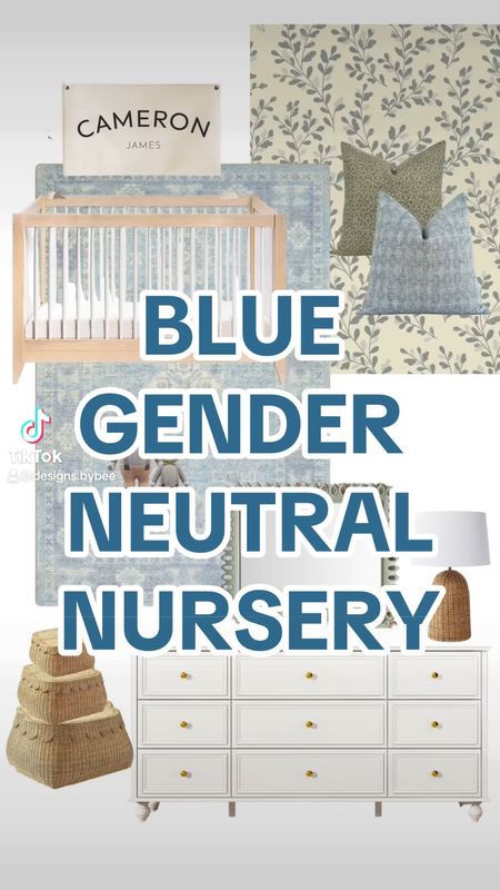 Blue gender neutral nursery 

#LTKBaby #LTKHome #LTKBump