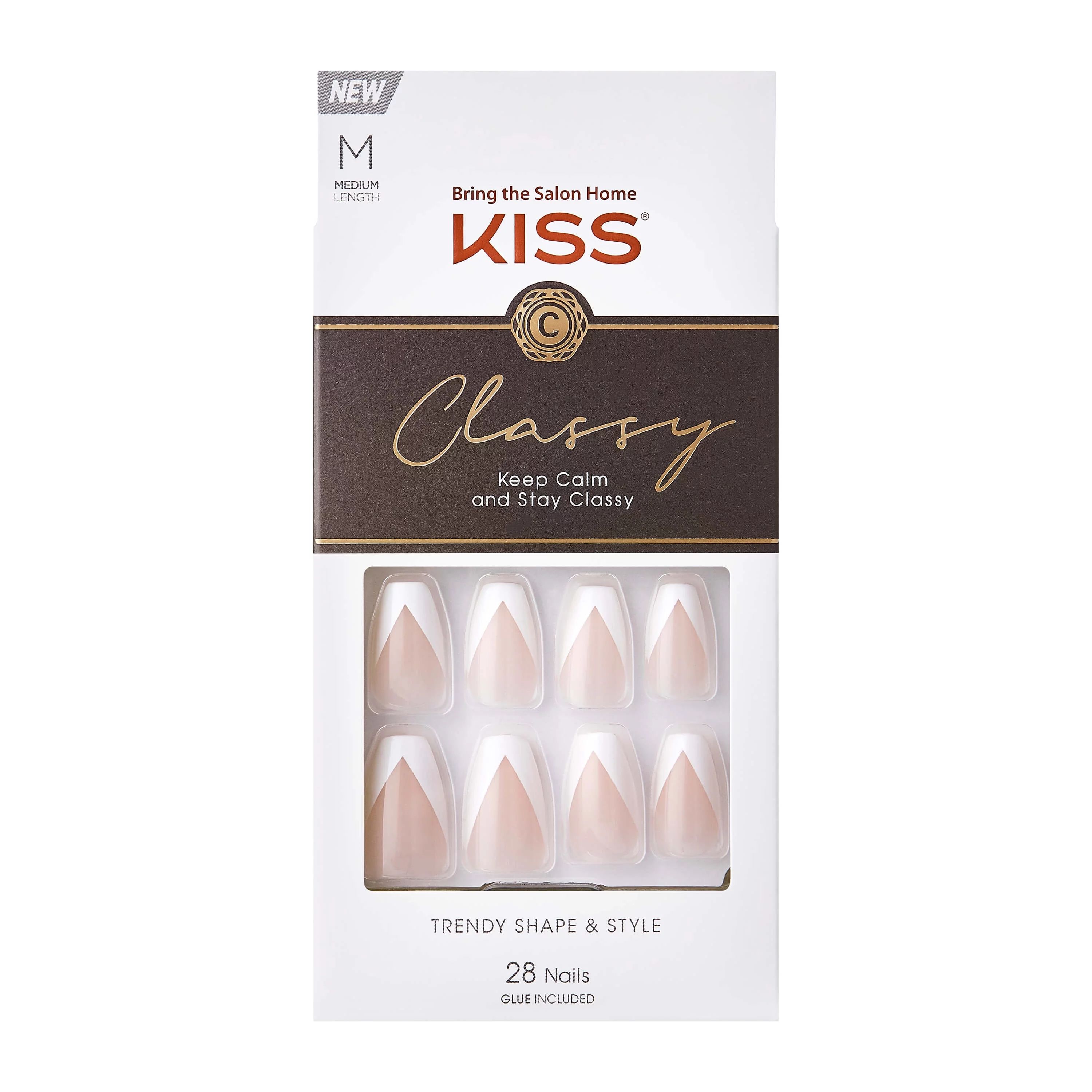 KISS Classy Nails - Silk Dress, Medium | Walmart (US)