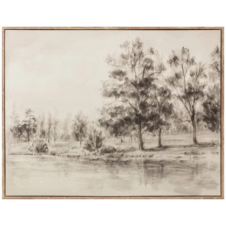 My Texas House Sepia Landscape Vintage Framed Art 36x28 | Walmart (US)