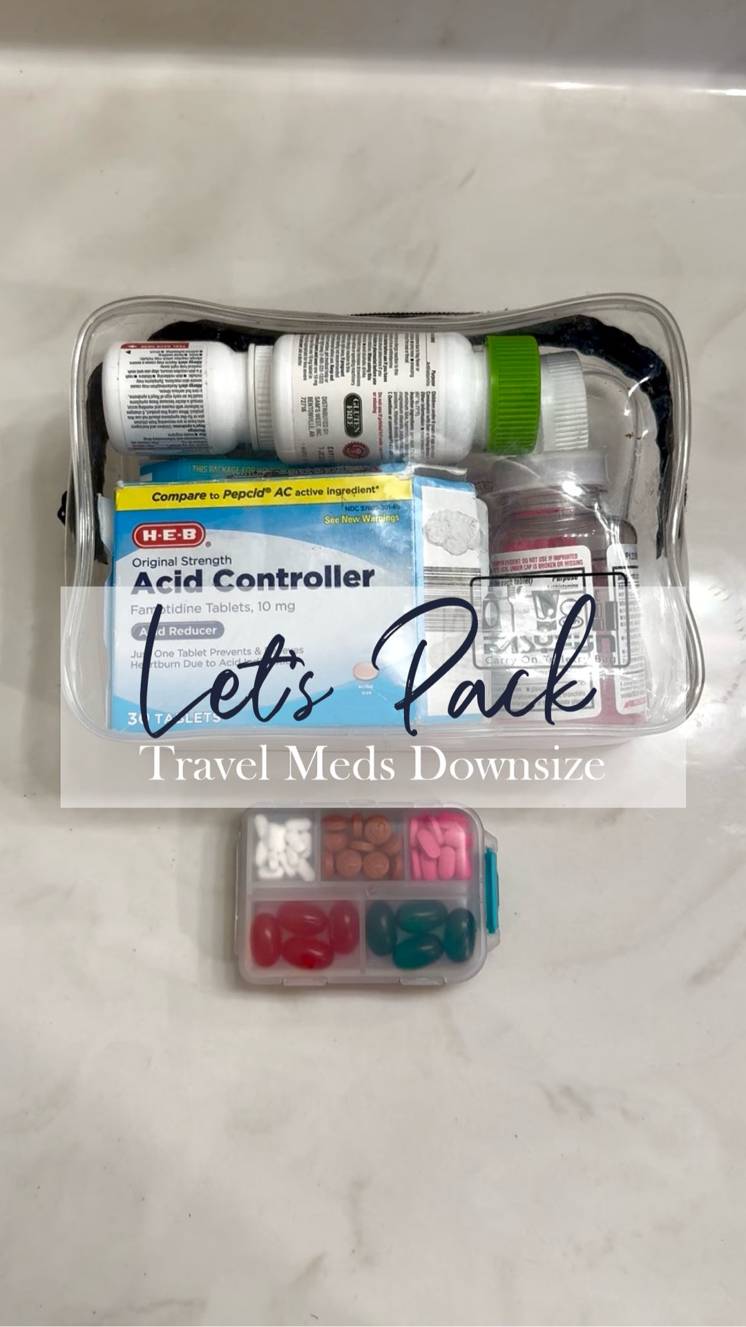 Because keeping meds & vitamins organized on vacation is a must! This compact pill case makes packing SO much easier. #LTKtravel #TravelHacks #MomLife #packinghacks 