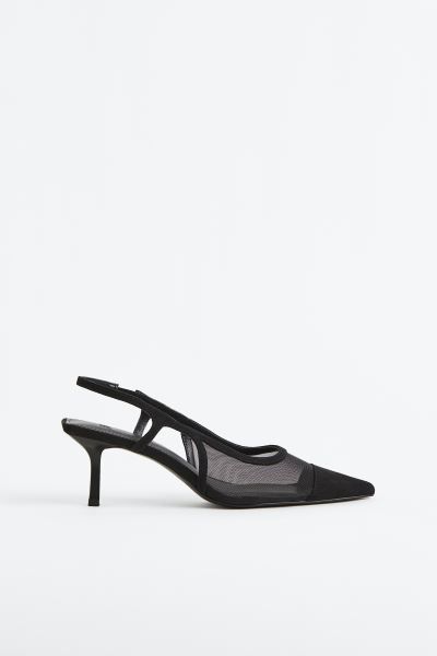 Mesh-detail slingbacks | H&M (UK, MY, IN, SG, PH, TW, HK)