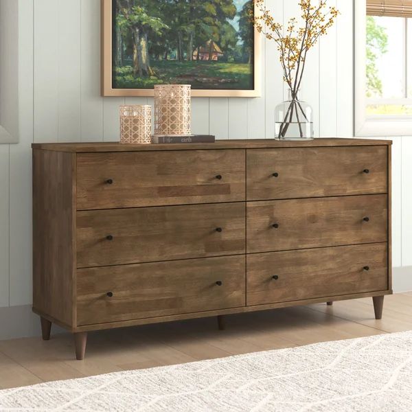 Genesis 6 Drawer 60.79'' W Double Dresser | Wayfair Professional