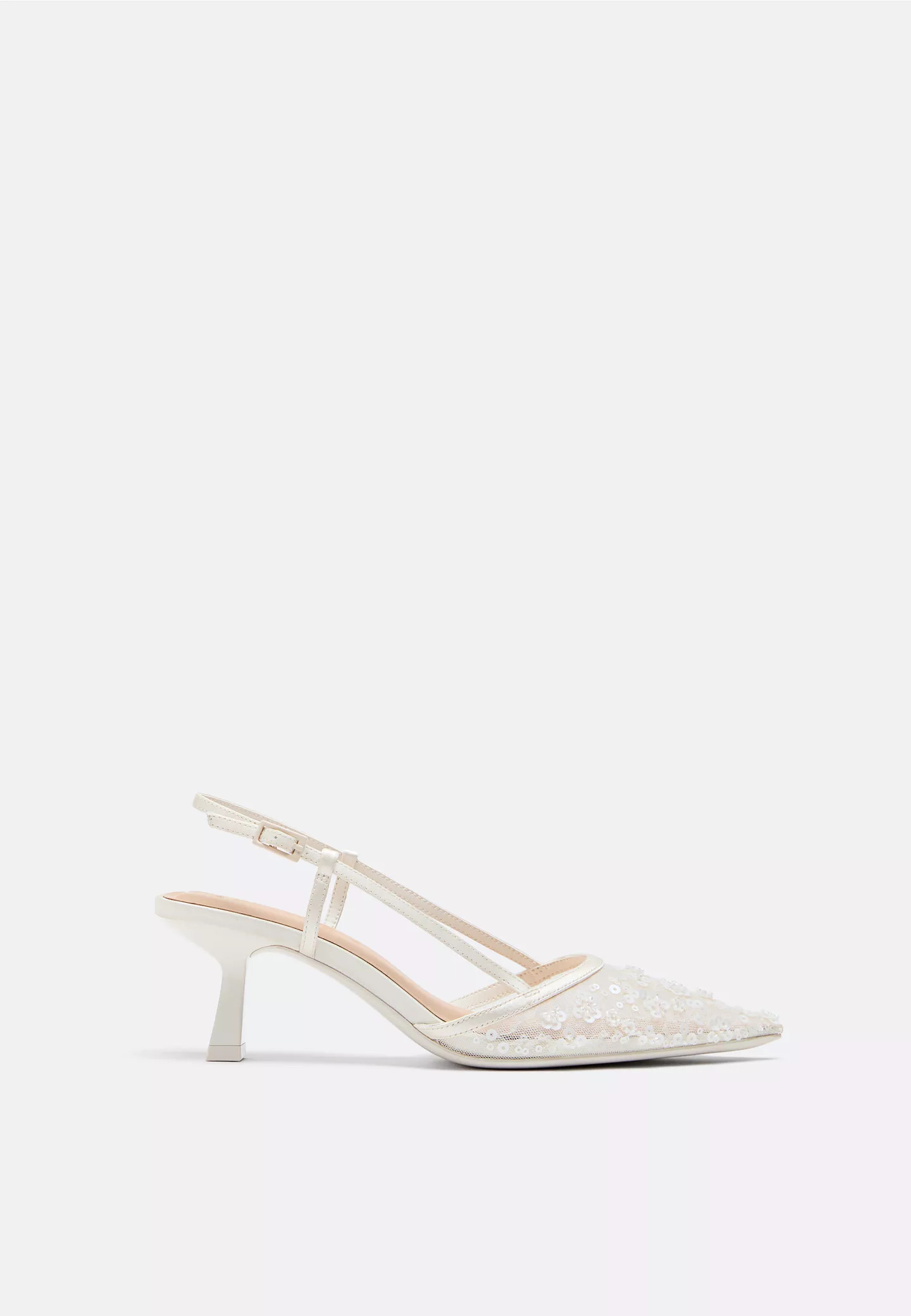 Kitten-Heels aus Mesh mit Strass - Neu für Damen | Stradivarius Deutschland | Stradivarius DE