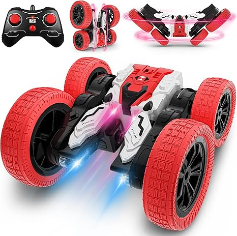 Remote Control Car, Double Sided RC Car, 4WD Off-Road Stunt Car with 360° Flips, 2.4Ghz Indoor/O... | Amazon (US)