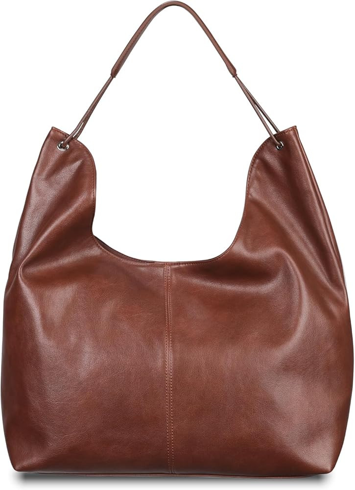 Women's Handbag Trendy PU Leather Hobo Purses Shoulder Crossbody Bag Minimalist | Amazon (US)