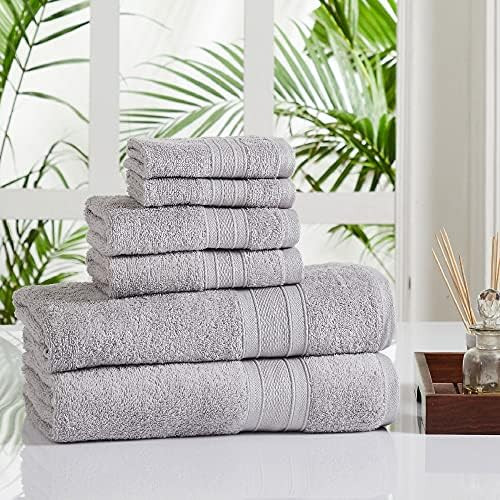TRIDENT Soft and Plush, 100% Cotton, Highly Absorbent, Bathroom Towels, Super Soft, 6 Piece Towel... | Amazon (US)