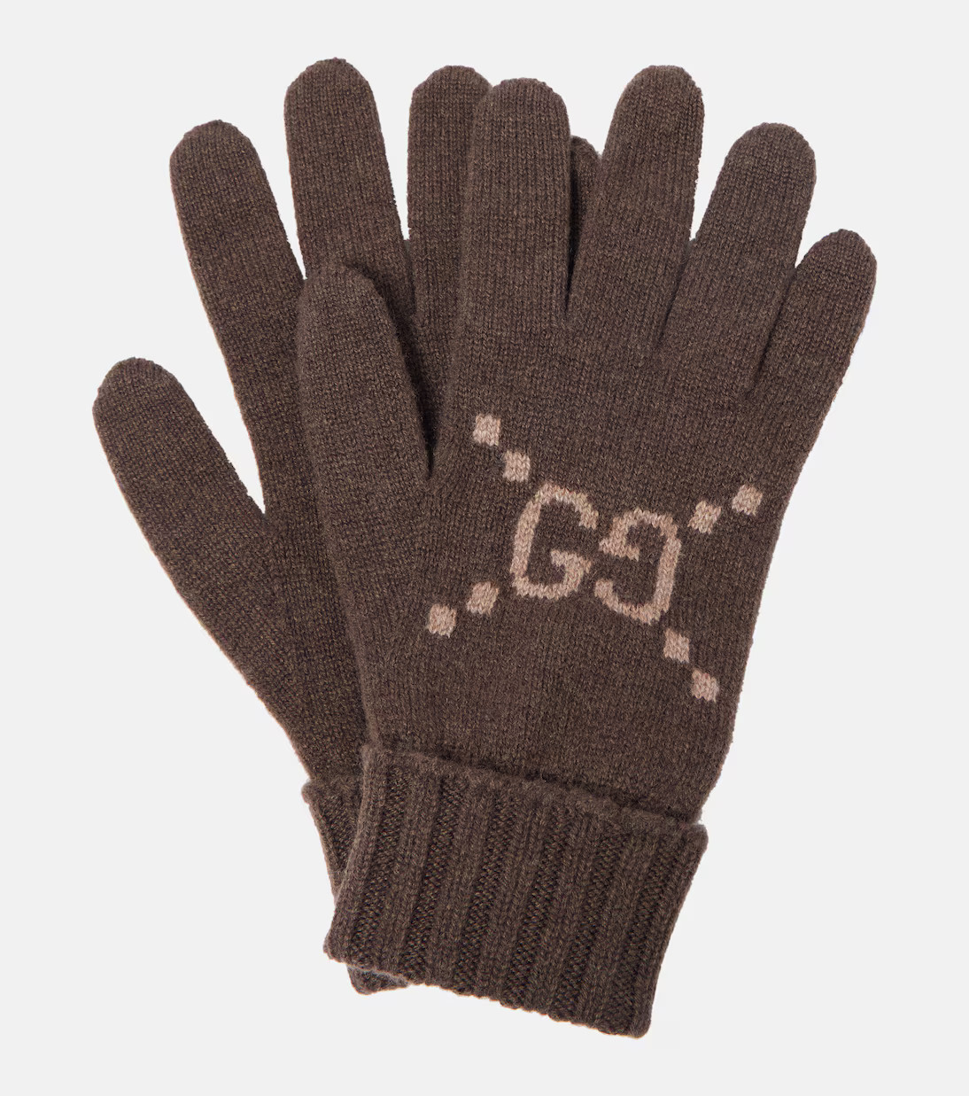 GG cashmere jacquard gloves | Mytheresa (UK)