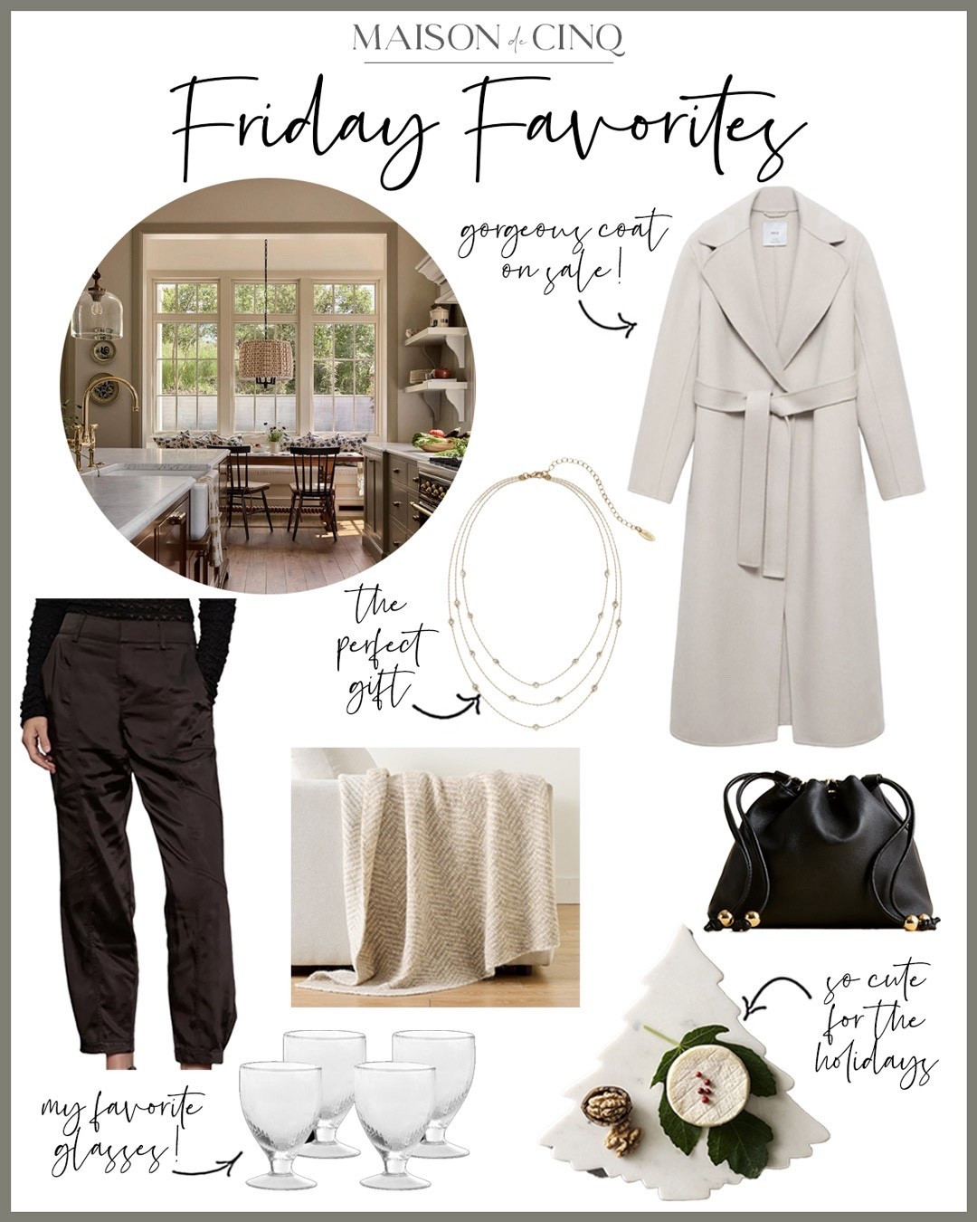 So many great finds for Friday Favorites this week - and they’re all on sale for Early Black Friday!

Home decor, holiday outfit, party outfit, gift ideas, gifts for her, gifts for women, evening handbag, pants, sweater, holiday sweater 

#LTKHoliday #LTKGiftGuide #LTKHome