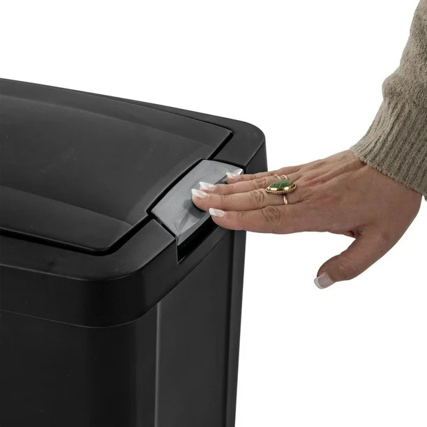 Sterilite 28L Touch Top Wastebasket- Black, 28L | Walmart (CA)