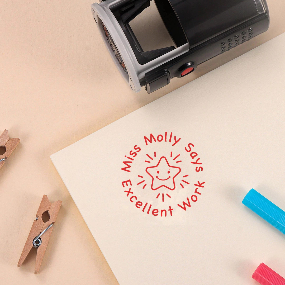 Personalized Teacher Stamp | Self Inking Classroom Stamper | Gift for Teacher - Etsy | Etsy (US)