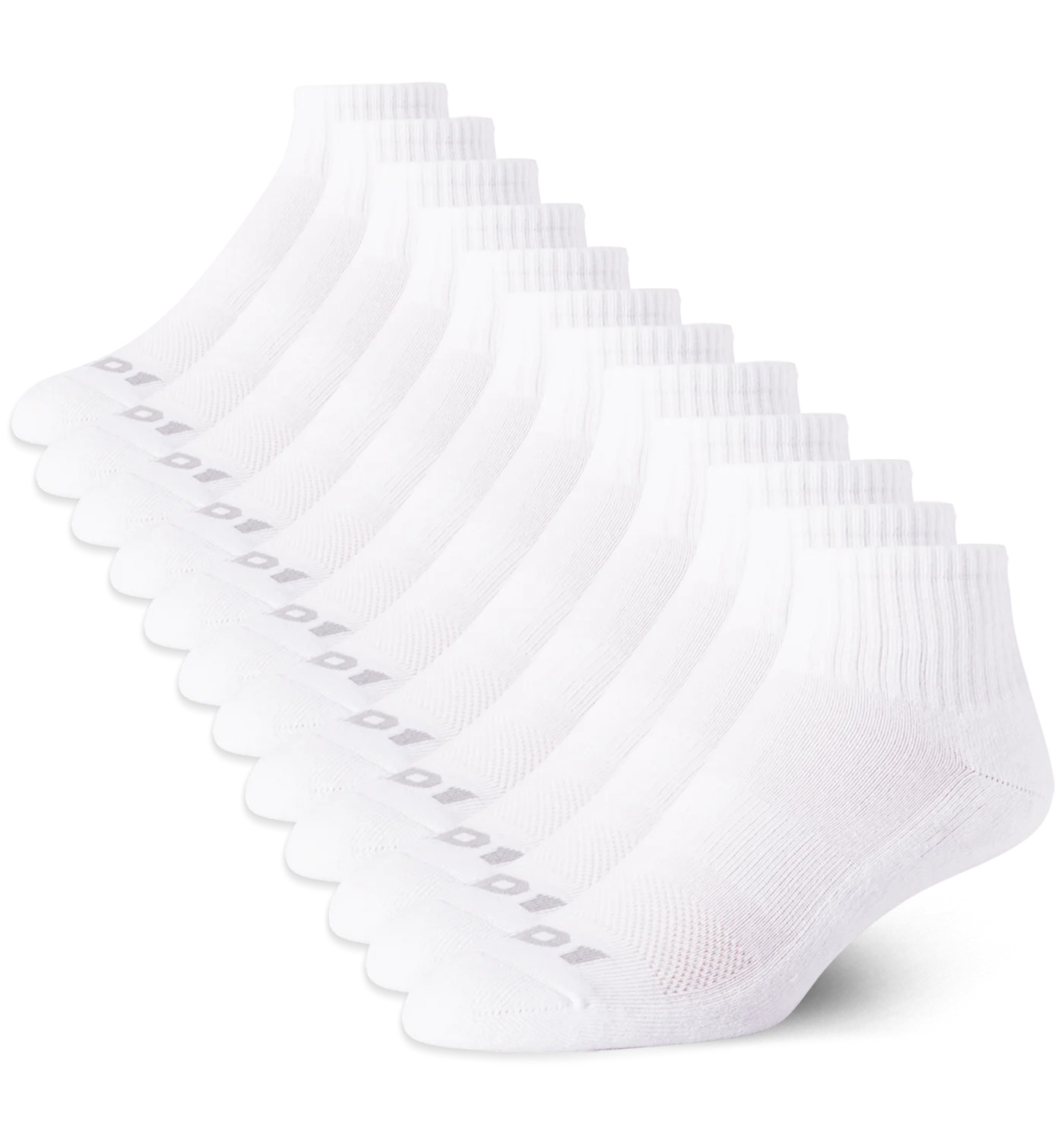 AND1 Men's Lightweight Quarter Socks, 12 Pack - Walmart.com | Walmart (US)
