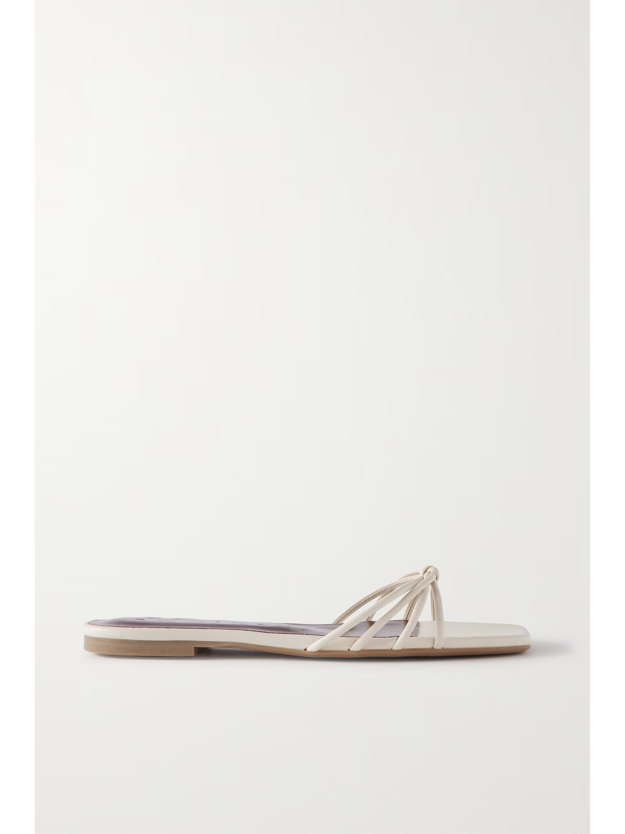 Pippa knotted leather slides | NET-A-PORTER (US)