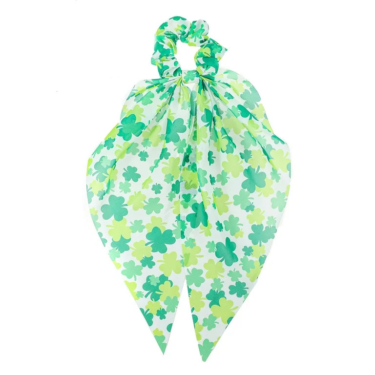 Way to Celebrate St. Patrick's Day Green Scarf Scrunchie, 1 Piece | Walmart (US)