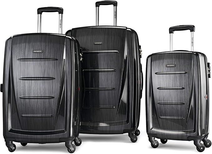 Samsonite Winfield 2 Hardside Luggage, Brushed Anthracite, 3-Pc Set (20/24/28) | Amazon (US)